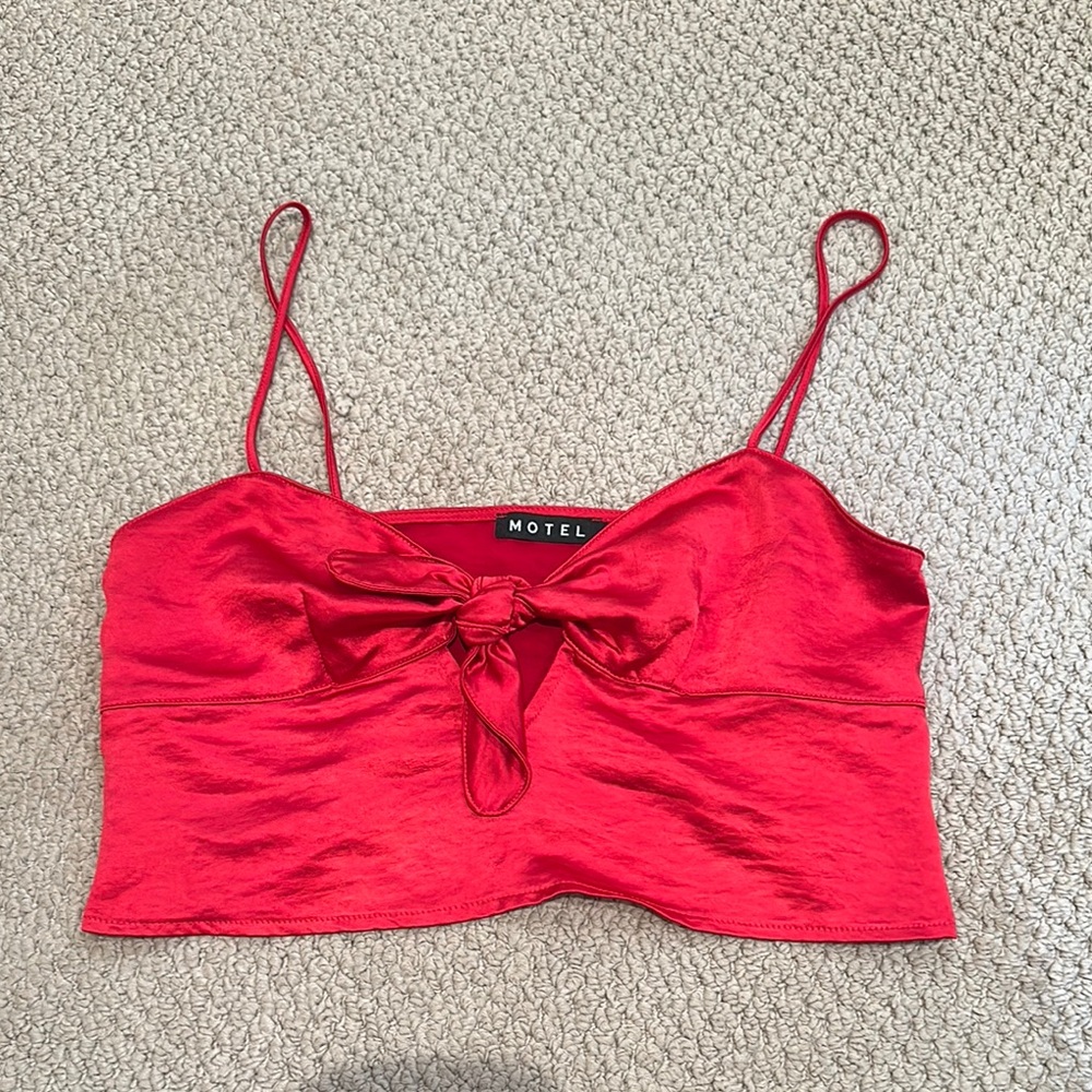 Urban Outfitters Red Tie-Front Camisole